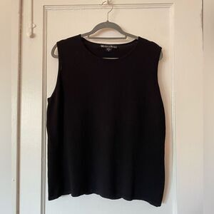 Vintage Classic Black Sleeveless Top Size 2X by Michelle Nicole